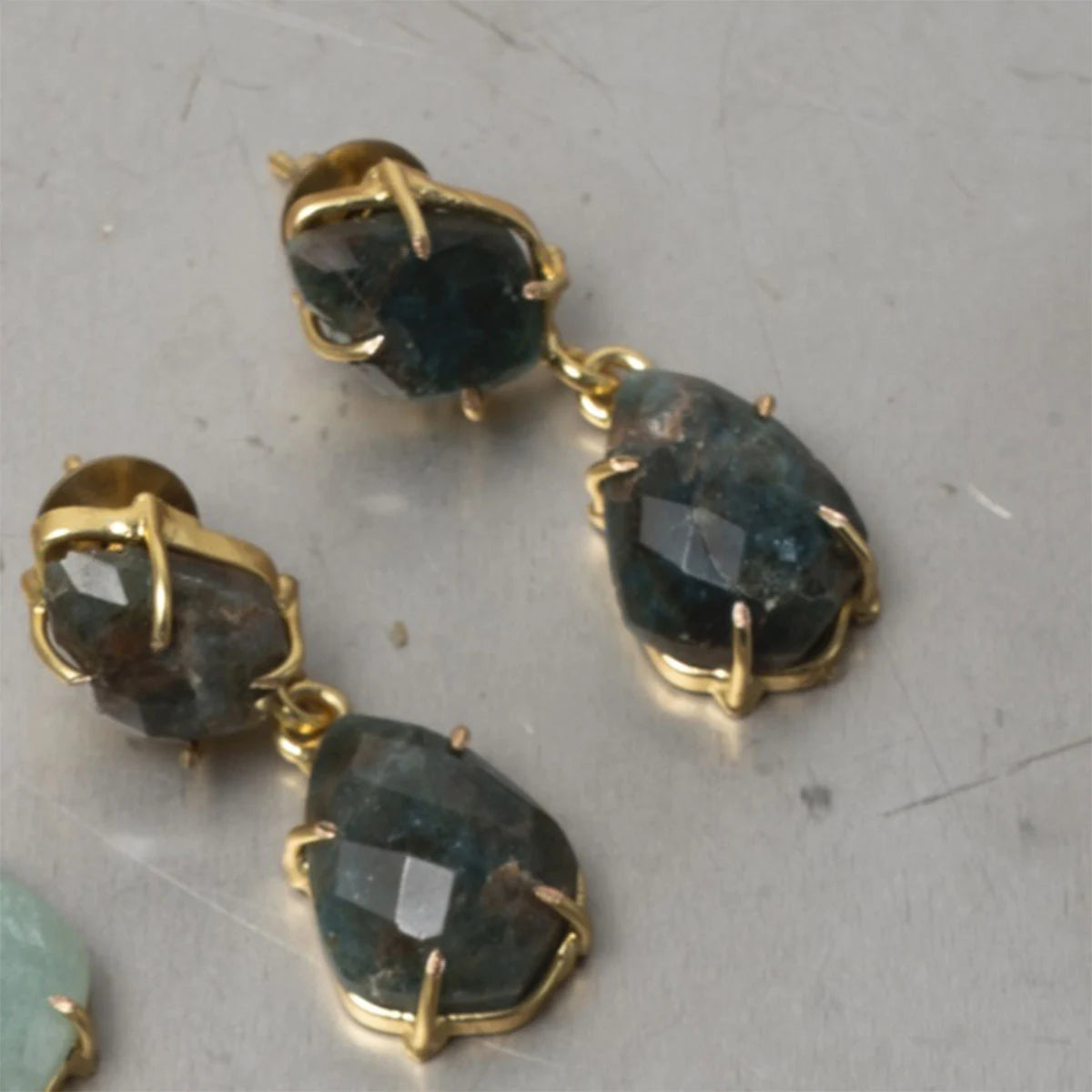 Pendientes Trovador Verde