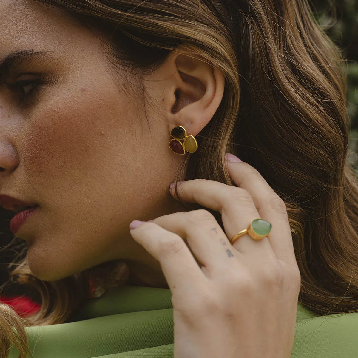 Pendientes Vega Ed. Limitada Marrón, Amarillo y Naranja