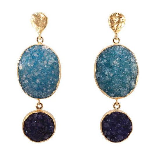 Pendientes Saphiro Azules