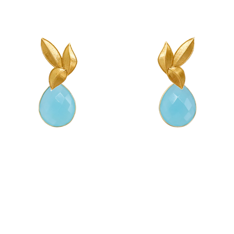 Set Matrix Pendientes Desmontables Laguén y Tear Azul Agua