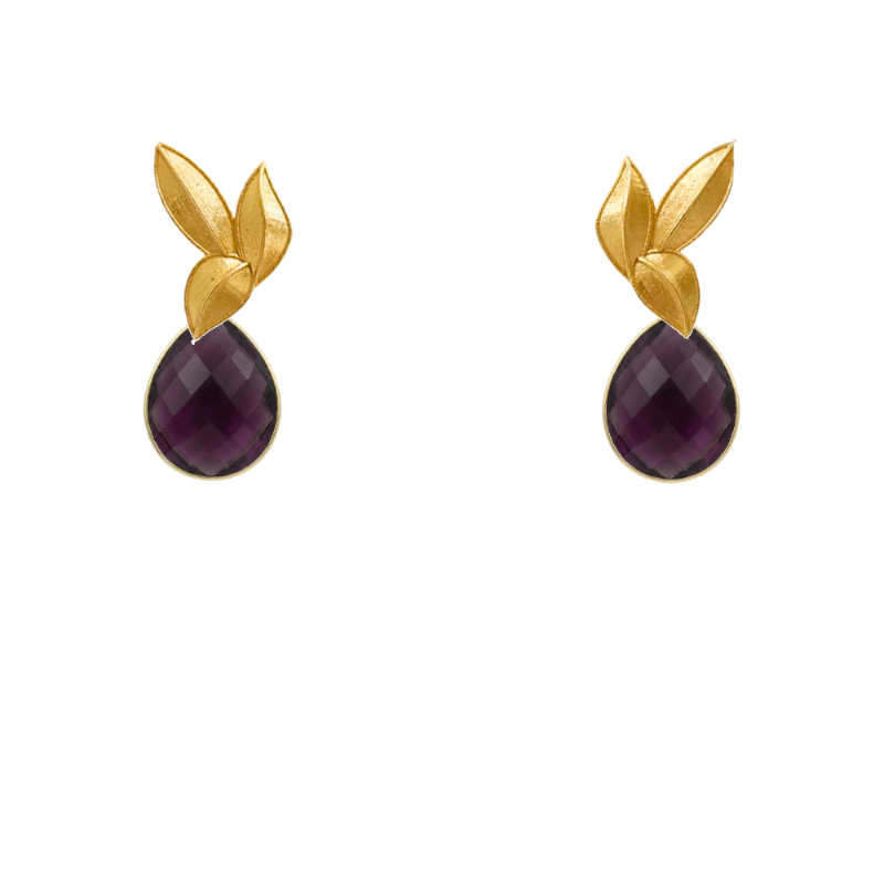 Set Matrix Pendientes Desmontables Laguén y Tear Morado
