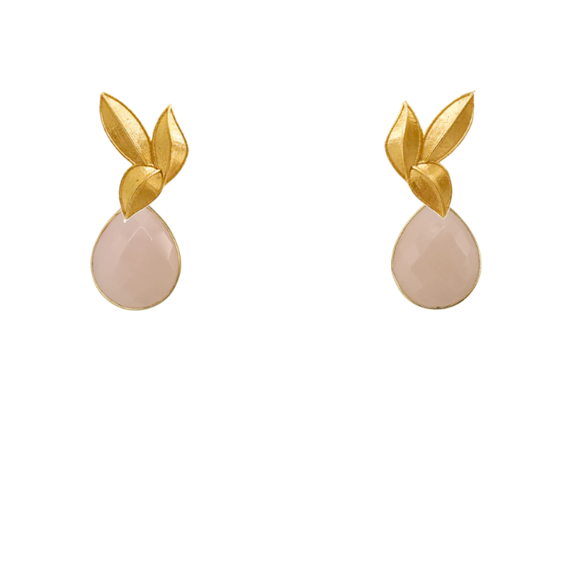 Set Matrix Pendientes Desmontables Laguén y Tear Rosa Palo