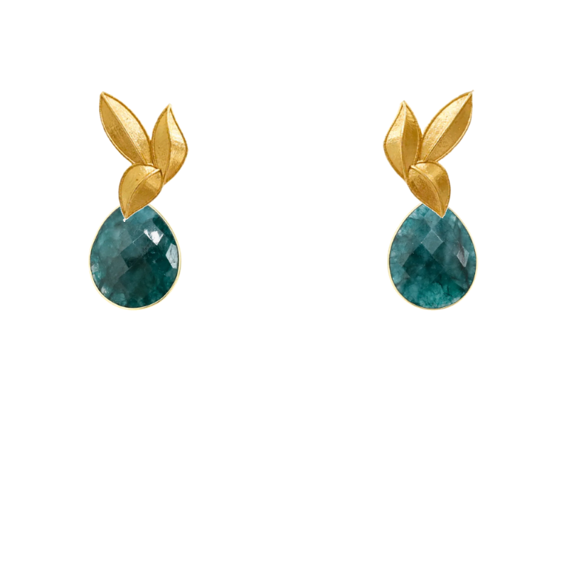 Set Matrix Pendientes Desmontables Laguén y Tear Verde Cerceta