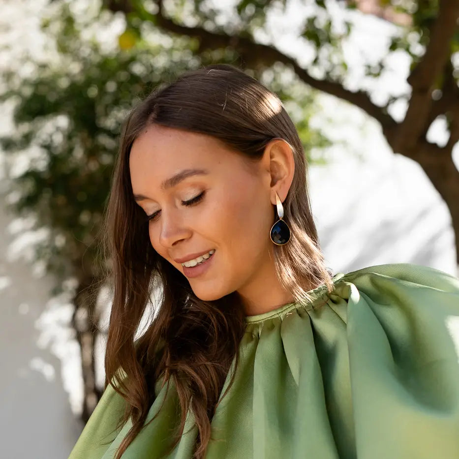 Set Matrix Pendientes Zadén y Tear Negro