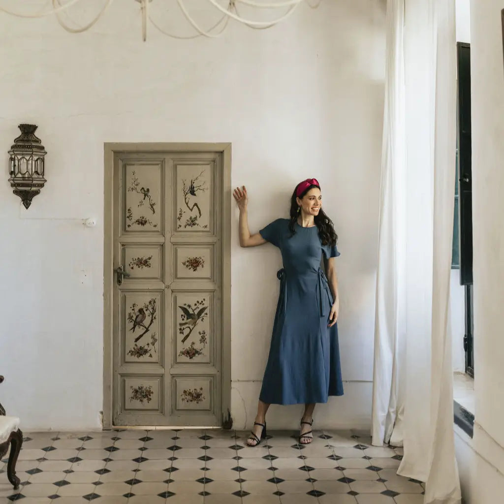 Tocado Diadema Lora Fucsia