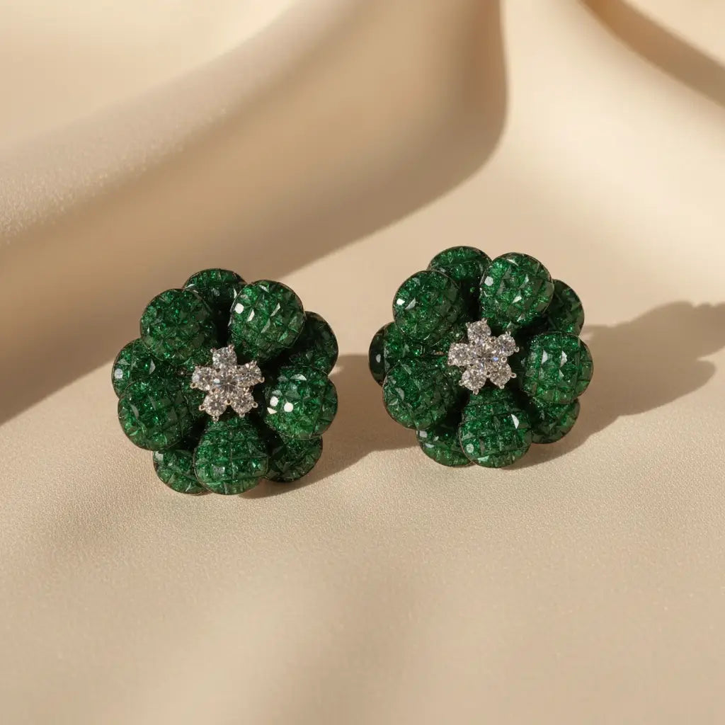 Venta Flash Vintage Pendientes Floréa Ed. Limitada Verde