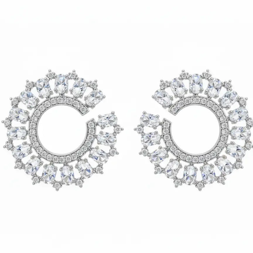 Venta Flash Vintage Pendientes Radiosa Ed. Limitada Plata Shine