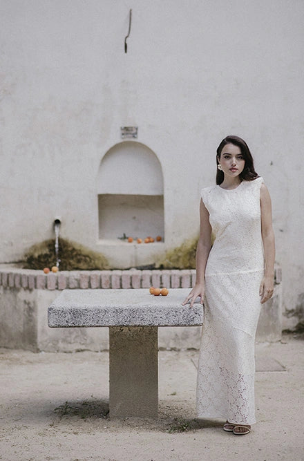 Vestido Bruma Blanco Marfil - Liquidación