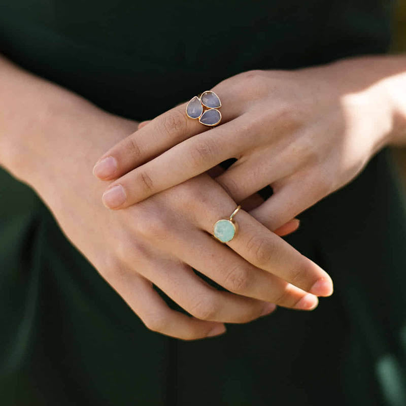 Anillo Eiffel Ed. Limitada Plata Azul