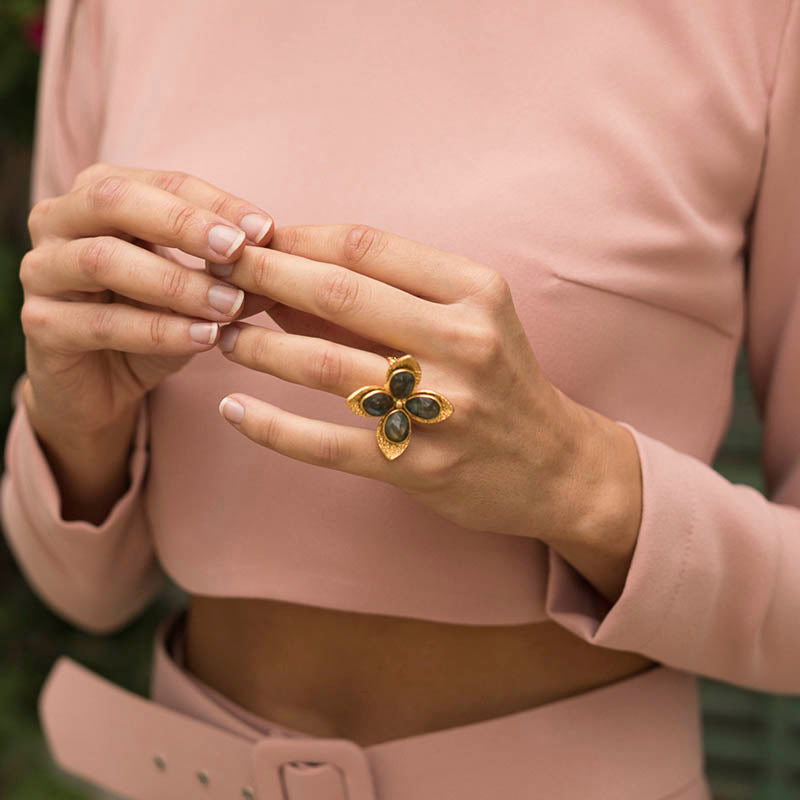 Anillo Imbali Labradorita