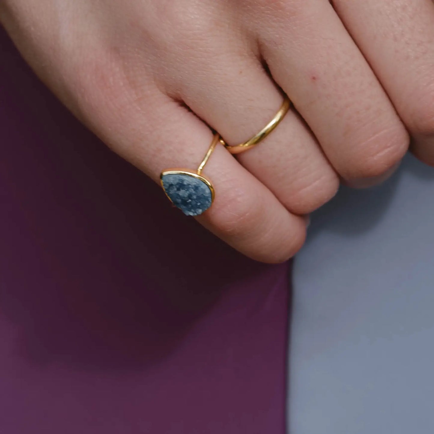Anillo Queens Azul turquesa