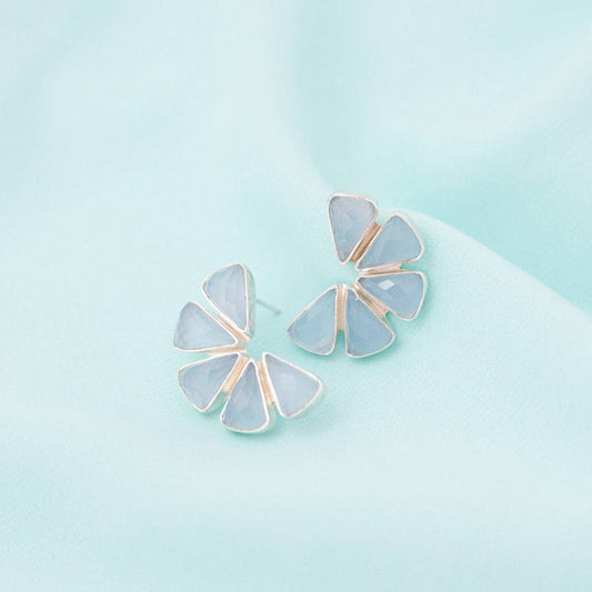 Pendientes Komodo Plata Azul claro