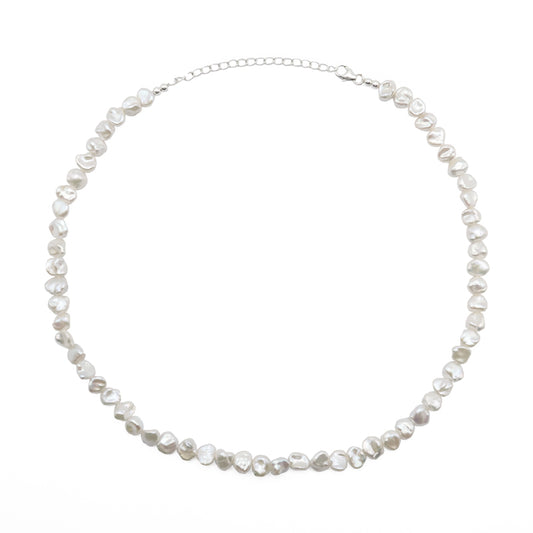 Collar Mabe Plata Perlas