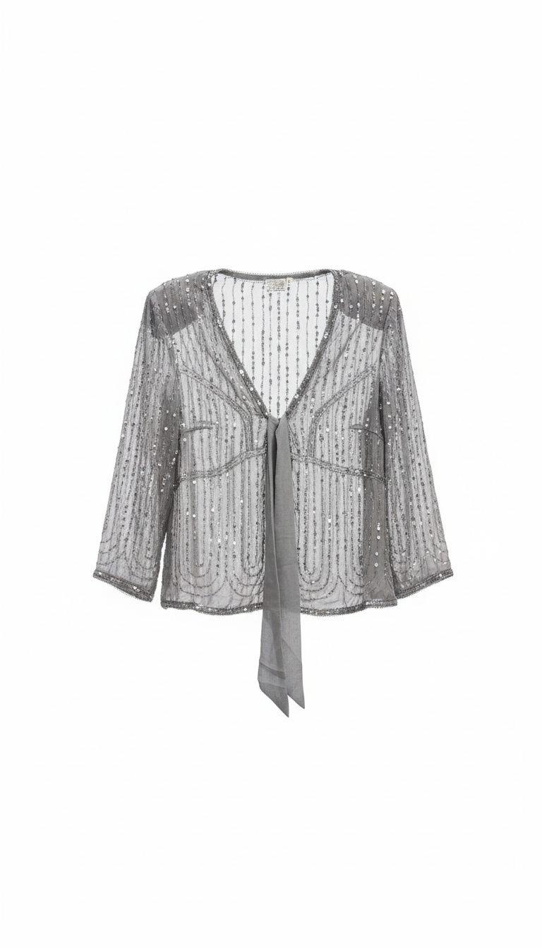 Chaqueta Fina Zarima Gris claro