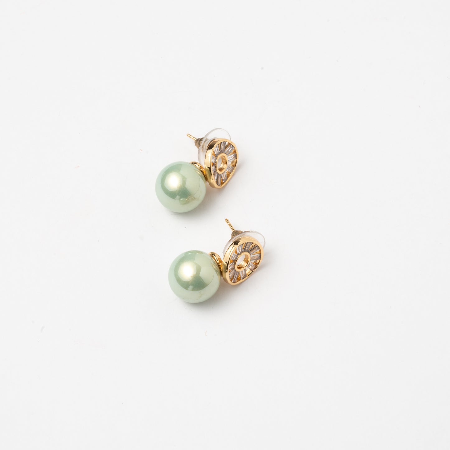 Venta Flash Vintage Pendientes Elvina Ed. Limitada Shine Green Perla