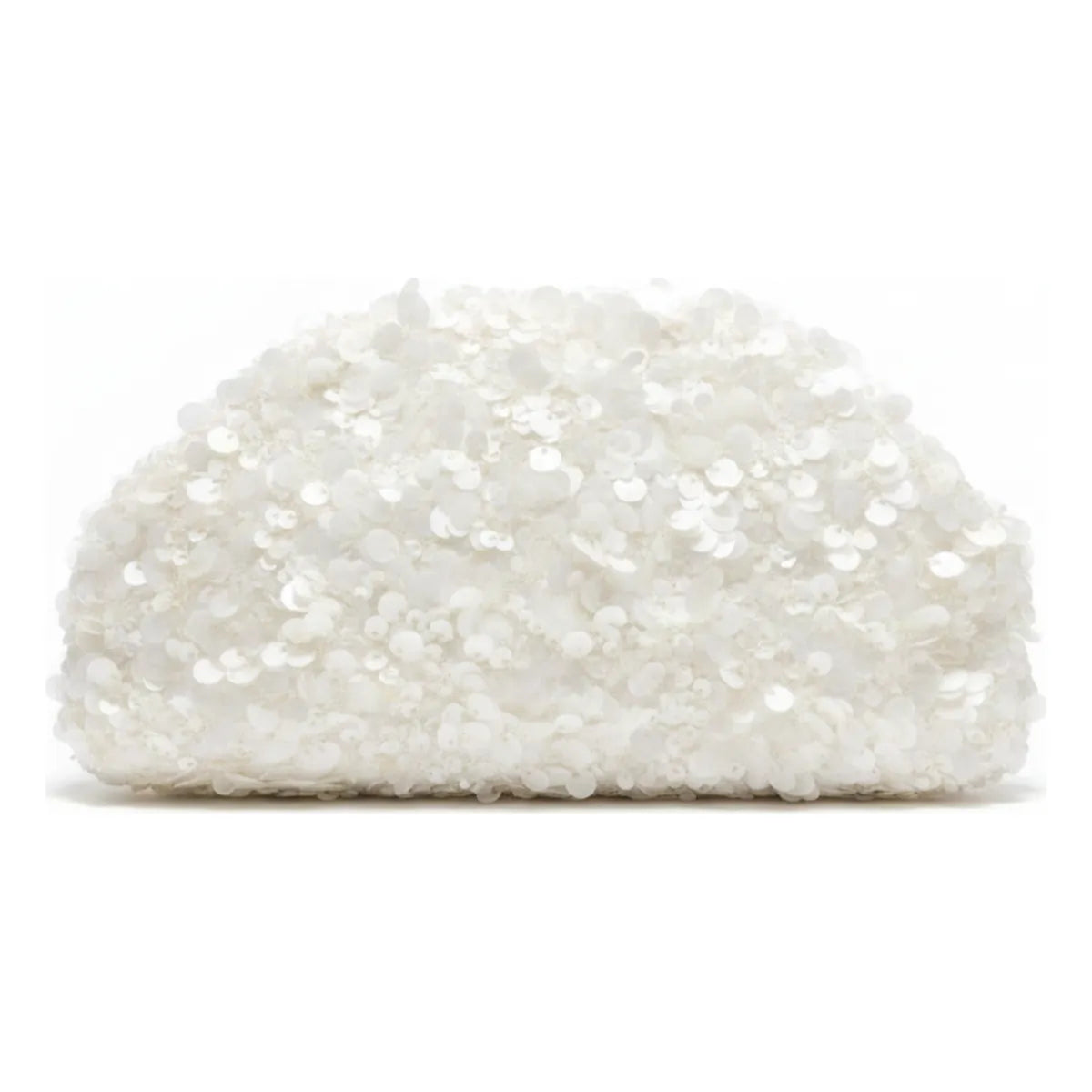 Bolso Nube Glaciar Lentejuelas Blanco
