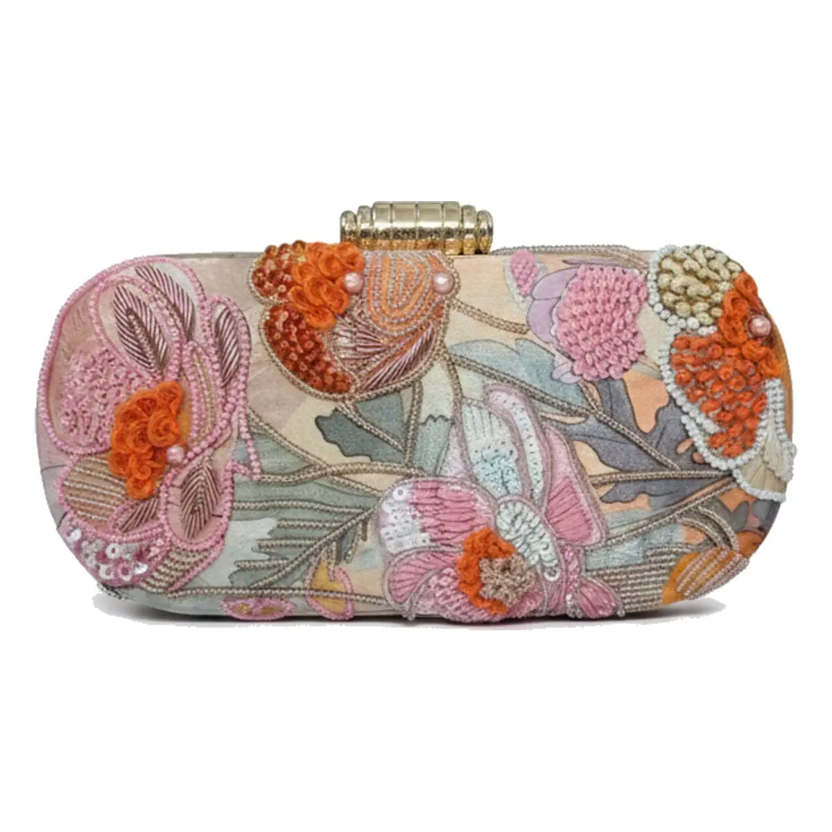 Bolso Ovalado Lennox Paradise Naranja, Rosa y Verde