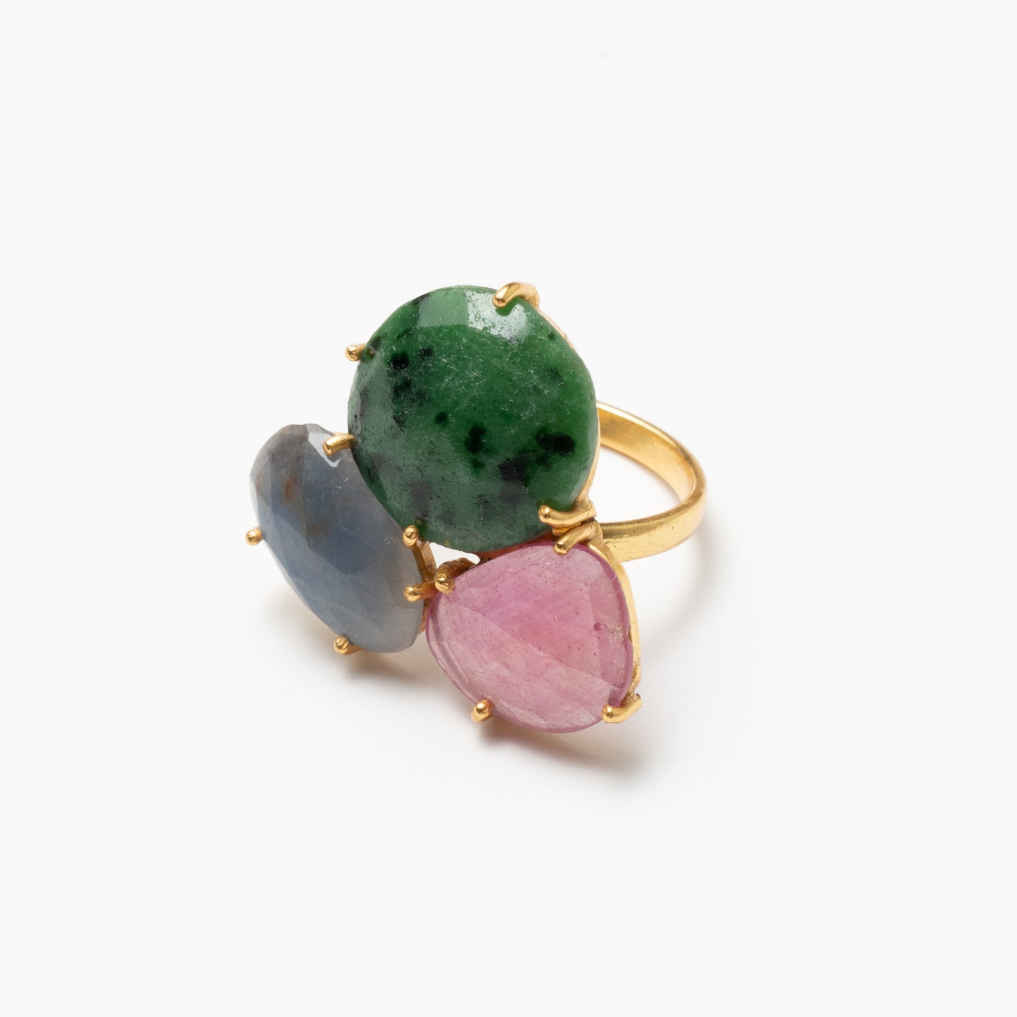 Anillo Mosaico Spohn Ed. Limitada 37 Verde, Rosa y Gris