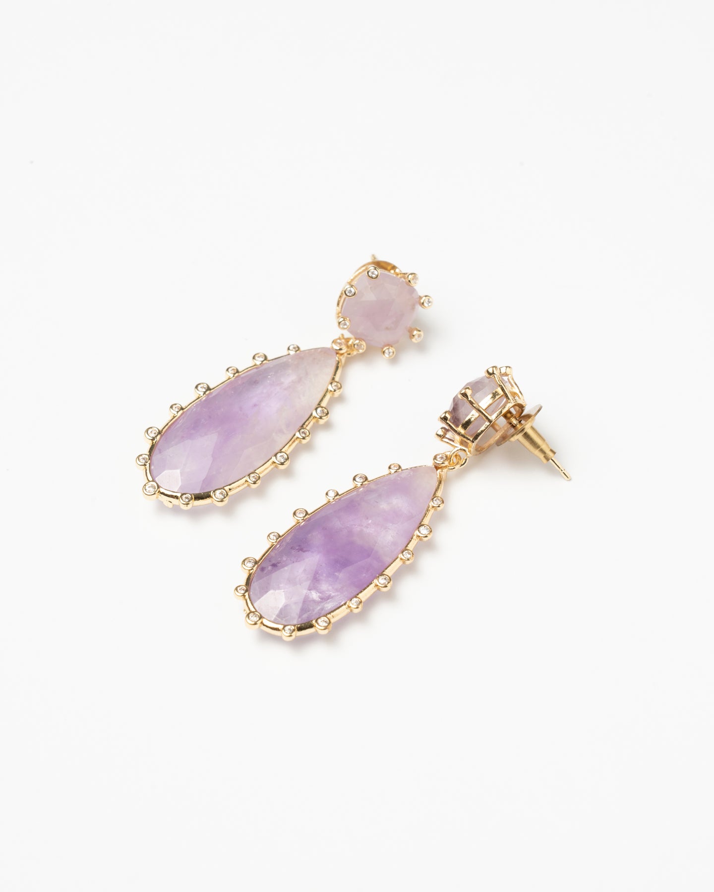 Venta Flash Vintage Pendientes Nevada Ed. Limitada Lila