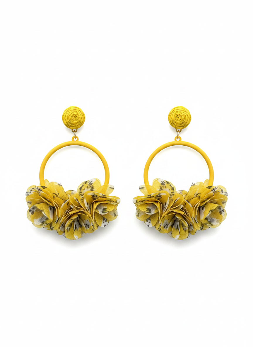 Bisutería Pendientes Melbu Amarillo