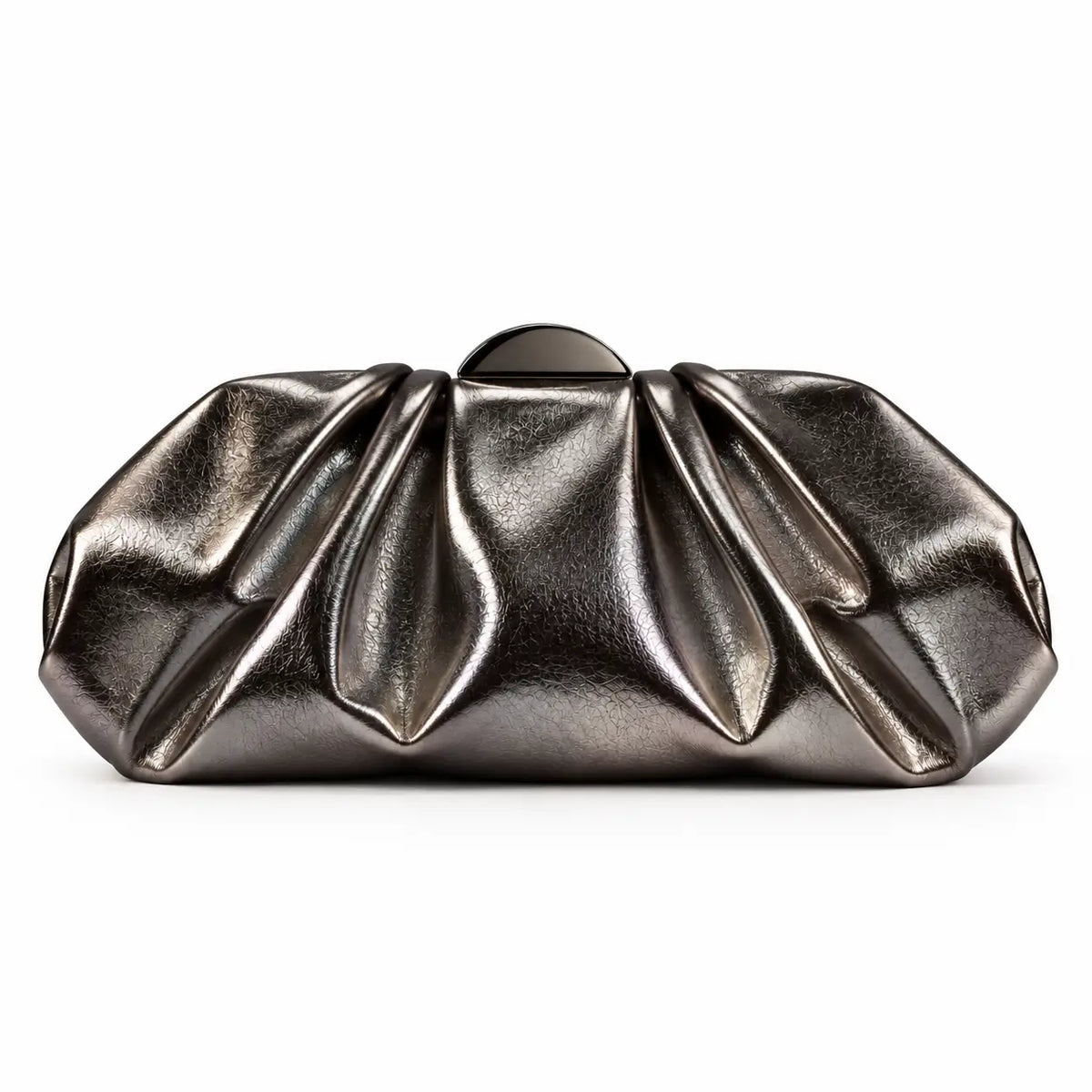 Bolso Nube Metalizado Invitada Plata Viejo