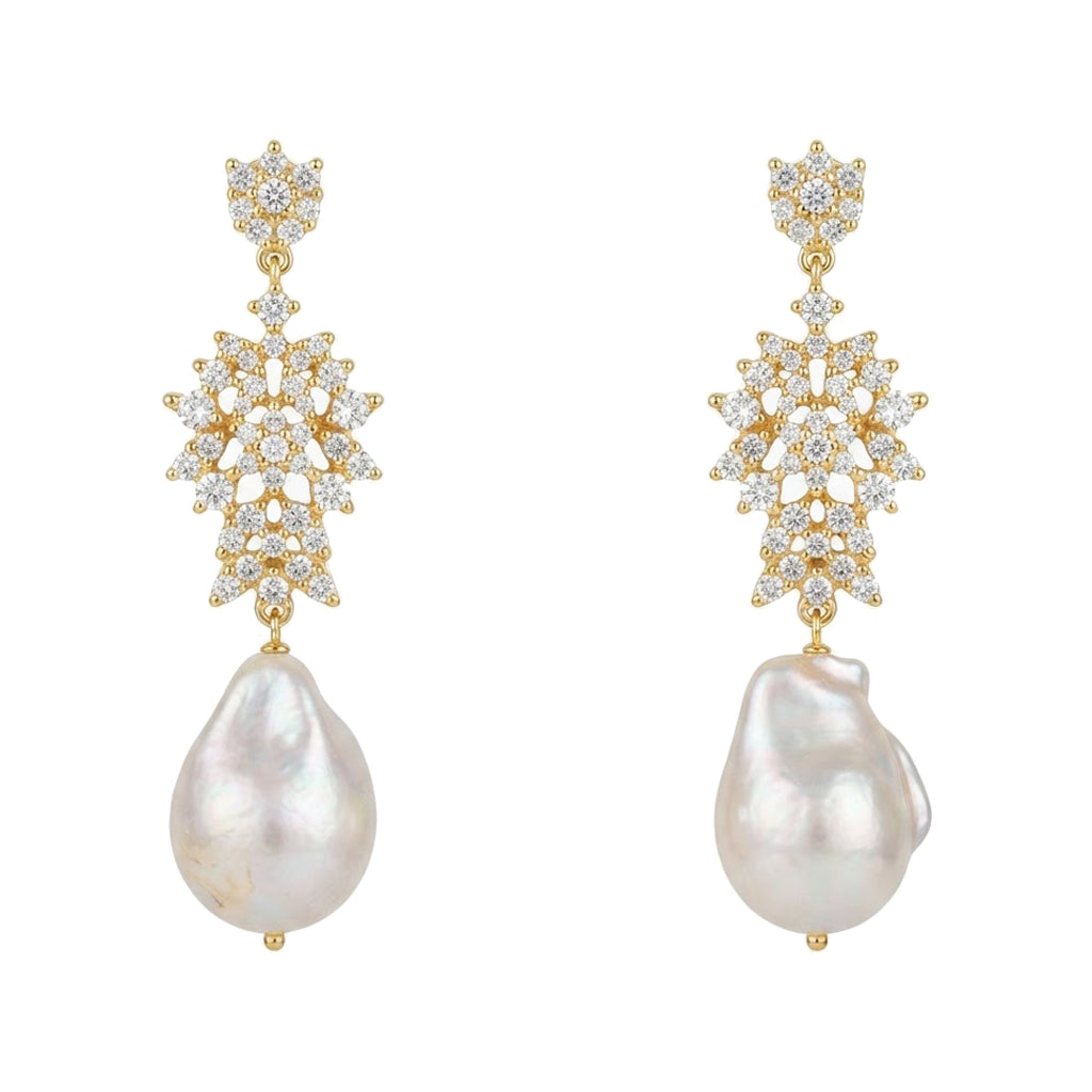 Pendientes Brillán Shine Perla