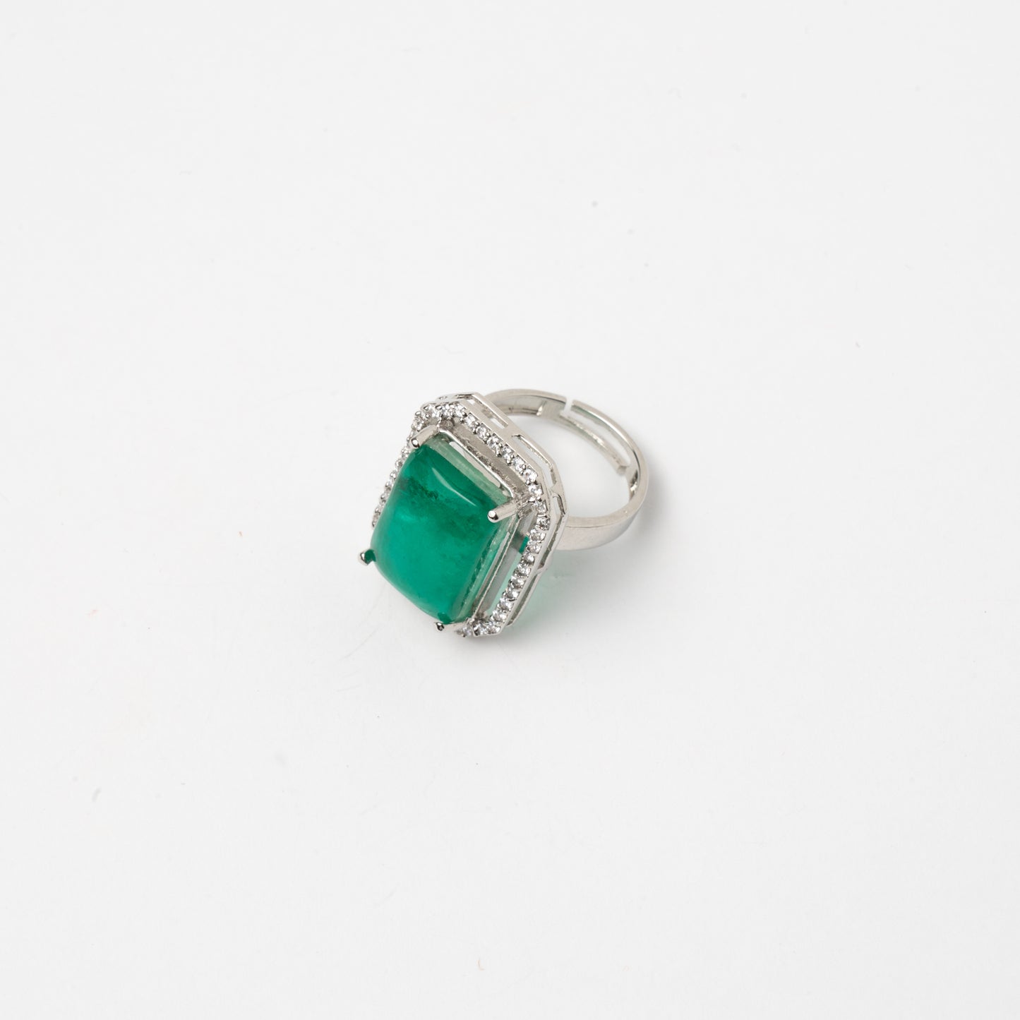 Venta Flash Vintage Anillo Eloise Ed. Limitada Plata Shine Verde