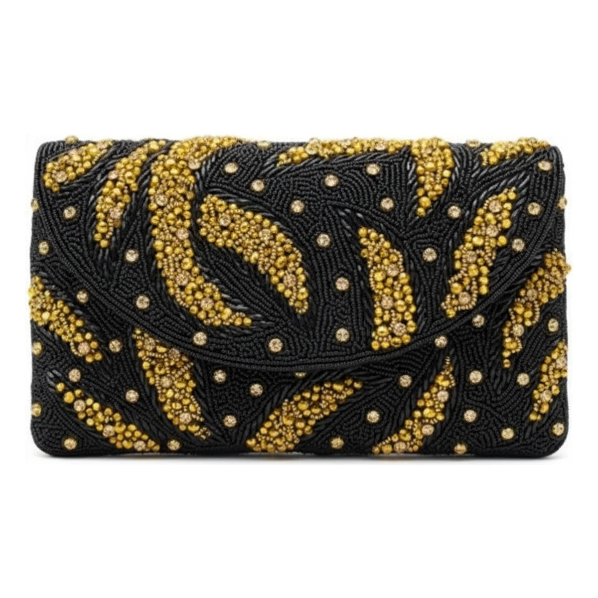 Bolso Sobre Eclipse Negro y Dorado