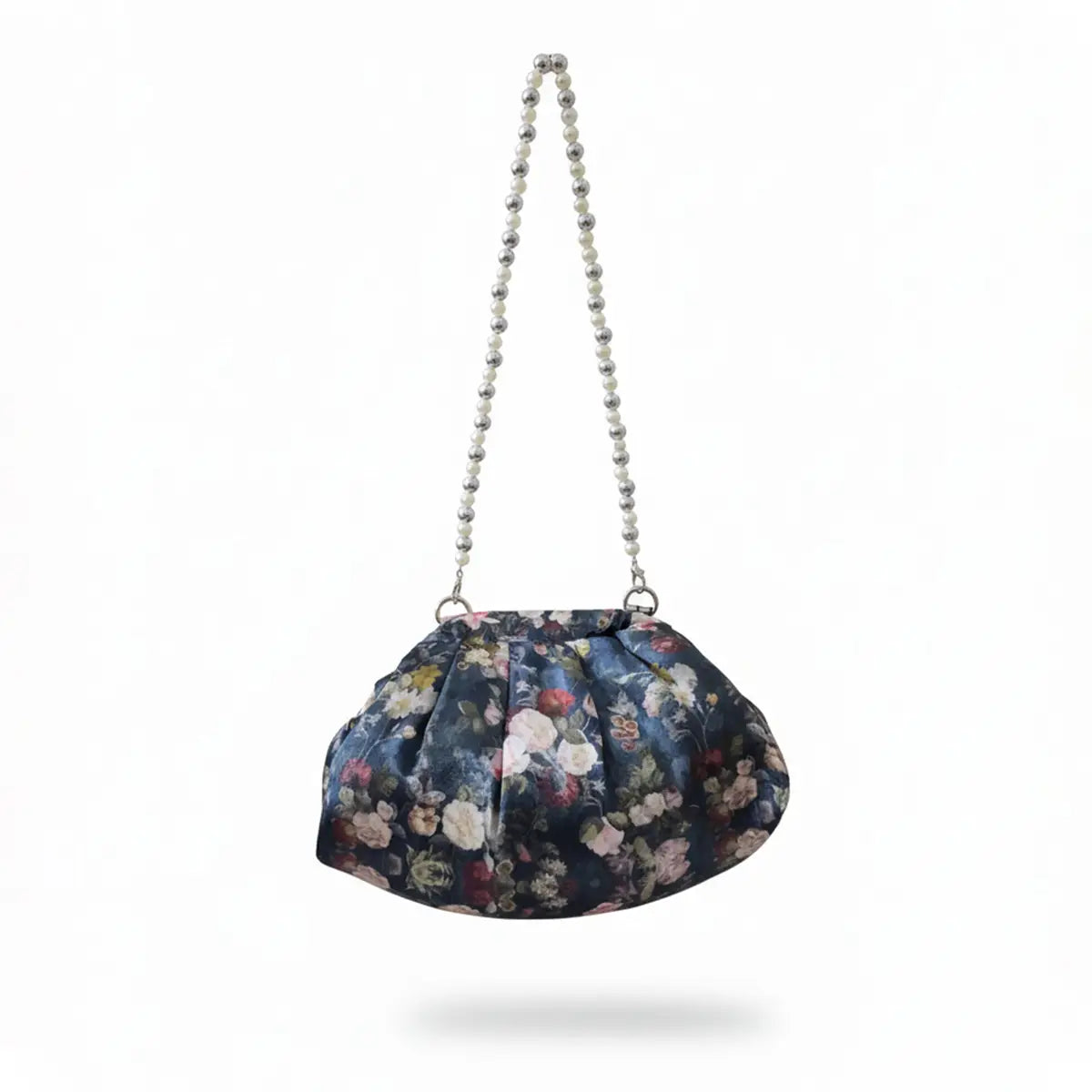Bolso Nube Painting Flores Azul noche