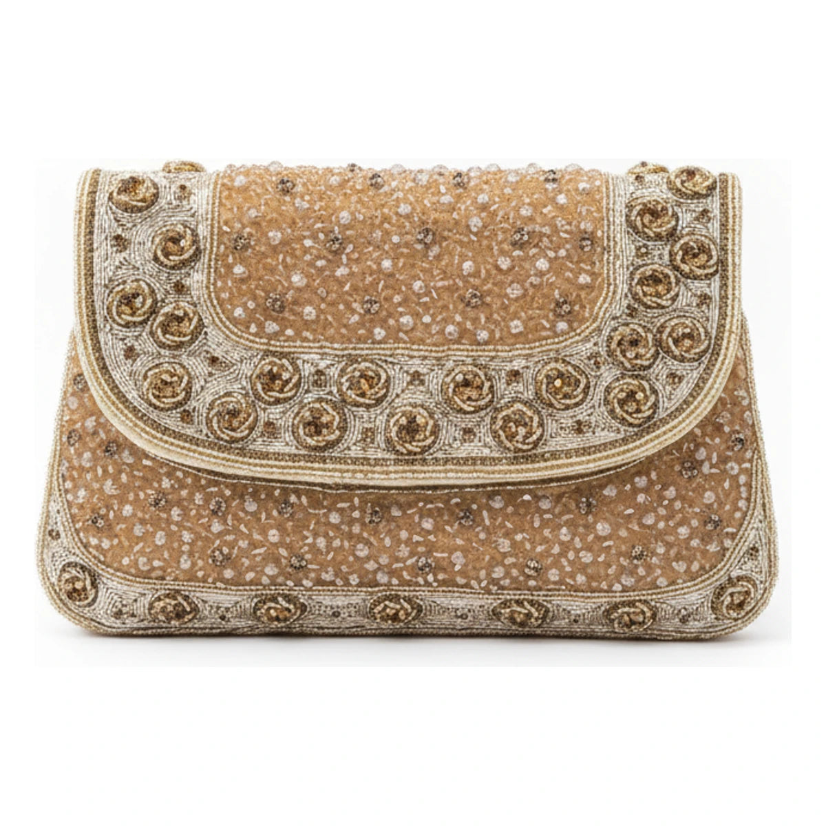 Bolso Sobre Glimmer Beige dorado