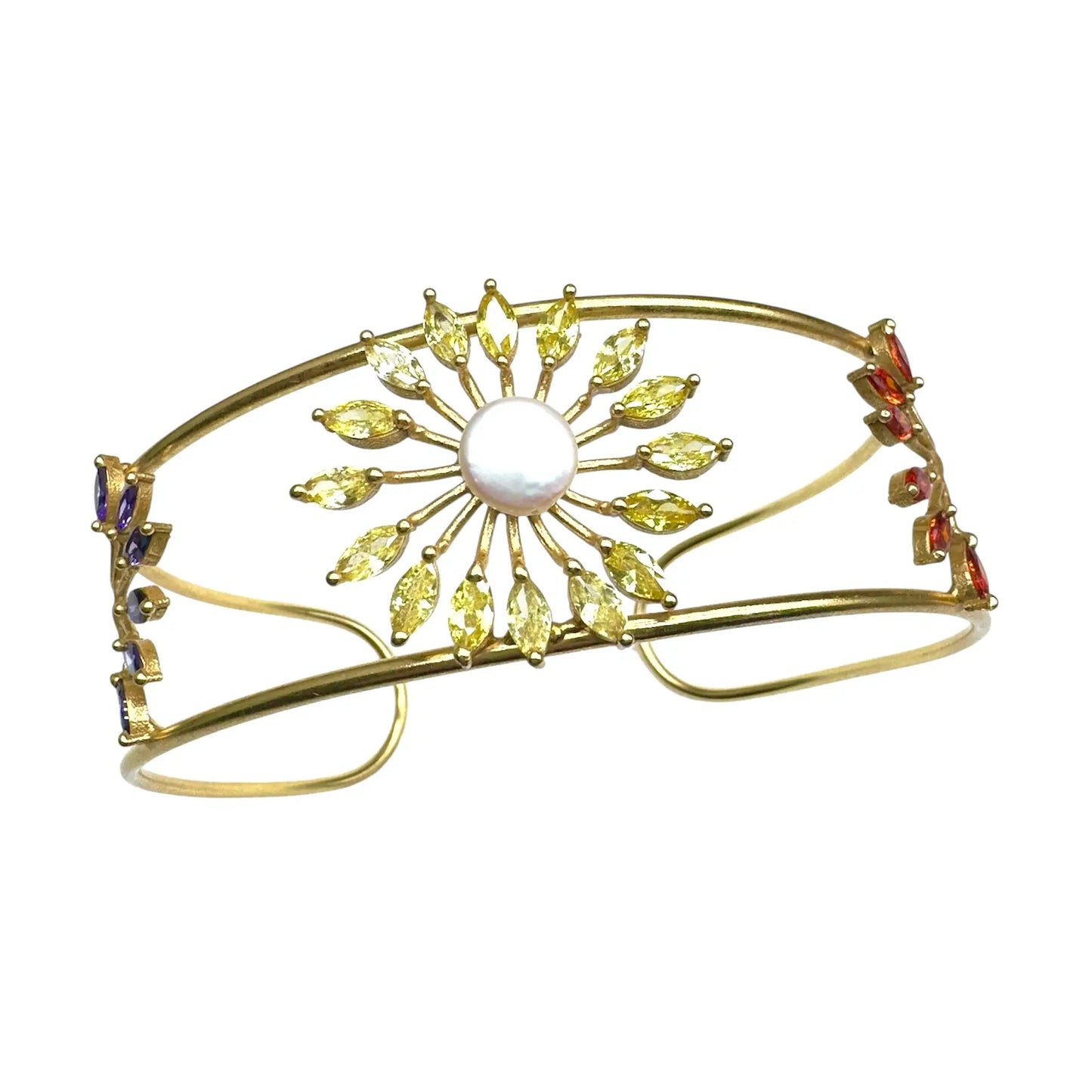 Choker Elara Zc Naranja, Amarillo y Morado