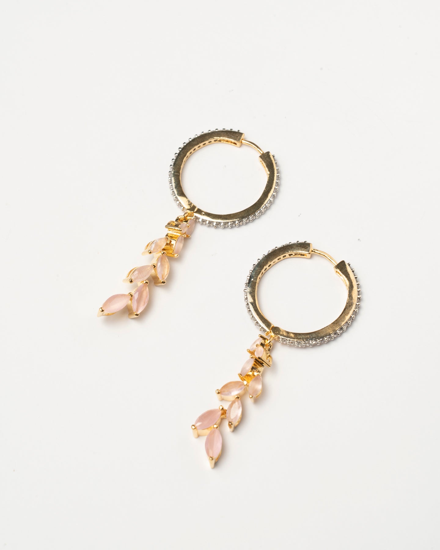 Venta Flash Vintage Pendientes Aros Taona Ed. Limitada Rosa Claro