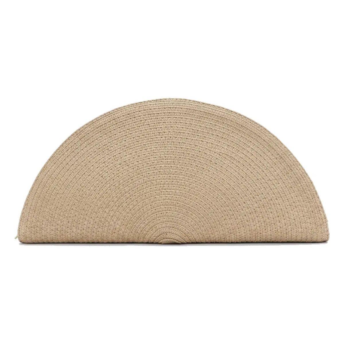 Bolso Medialuna Mimbre Beige