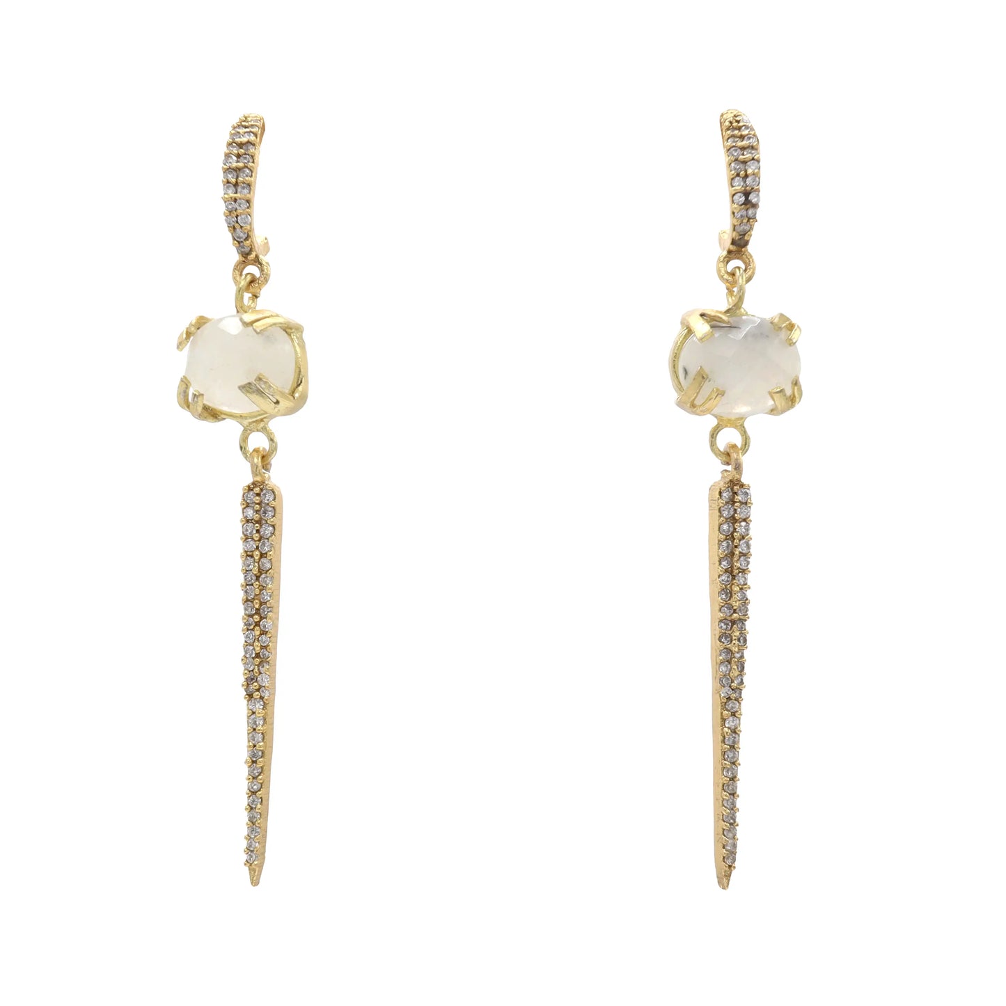 Pendientes Lella Piedra Lunar Shine