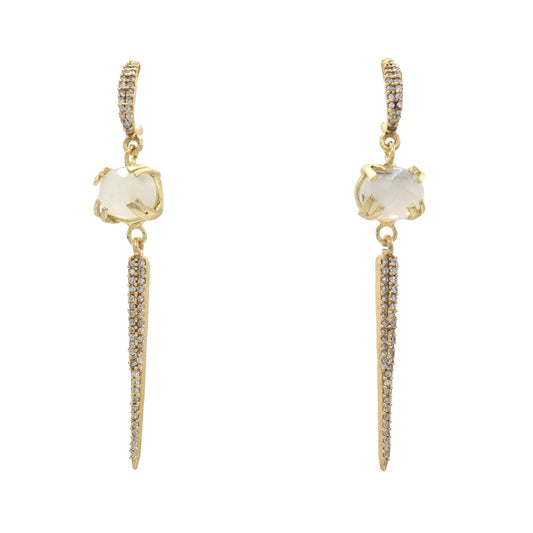 Pendientes Lella Piedra Lunar Shine