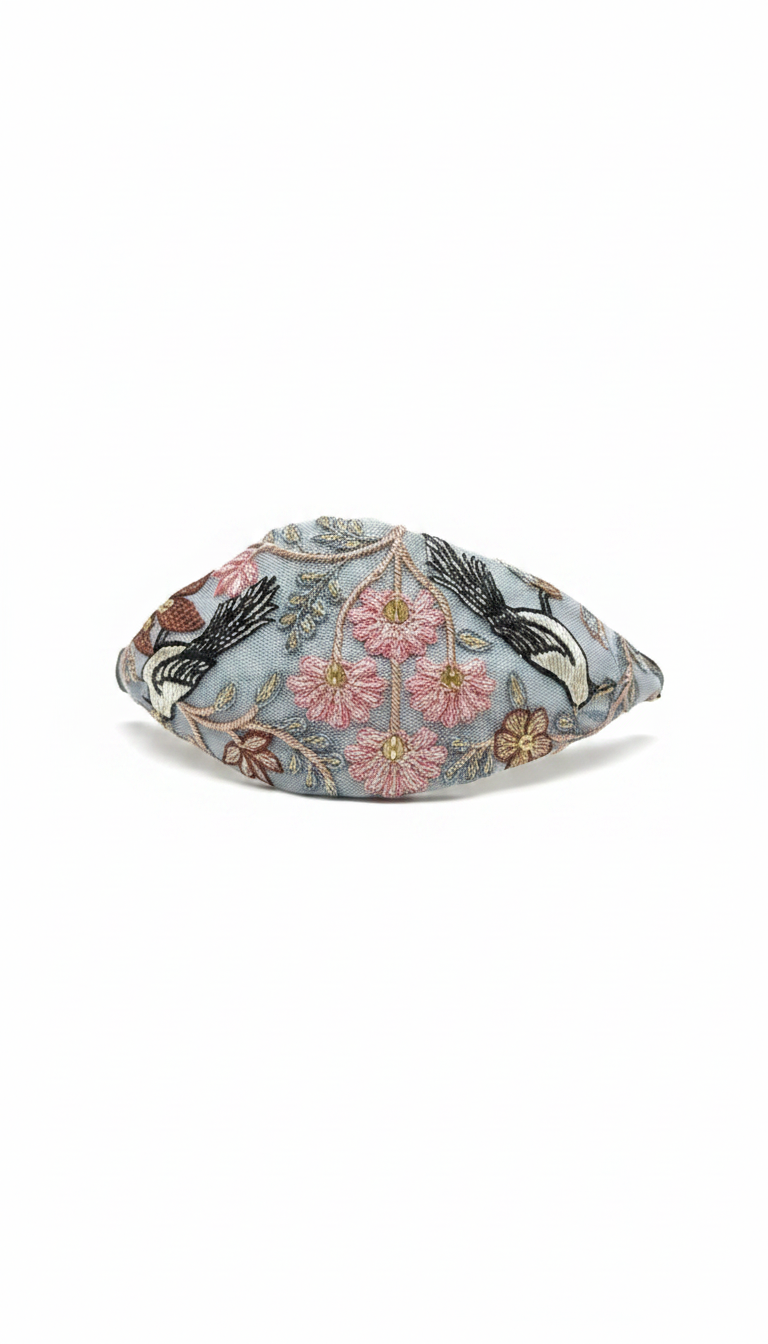 Diadema Avifa Gris y Rosa