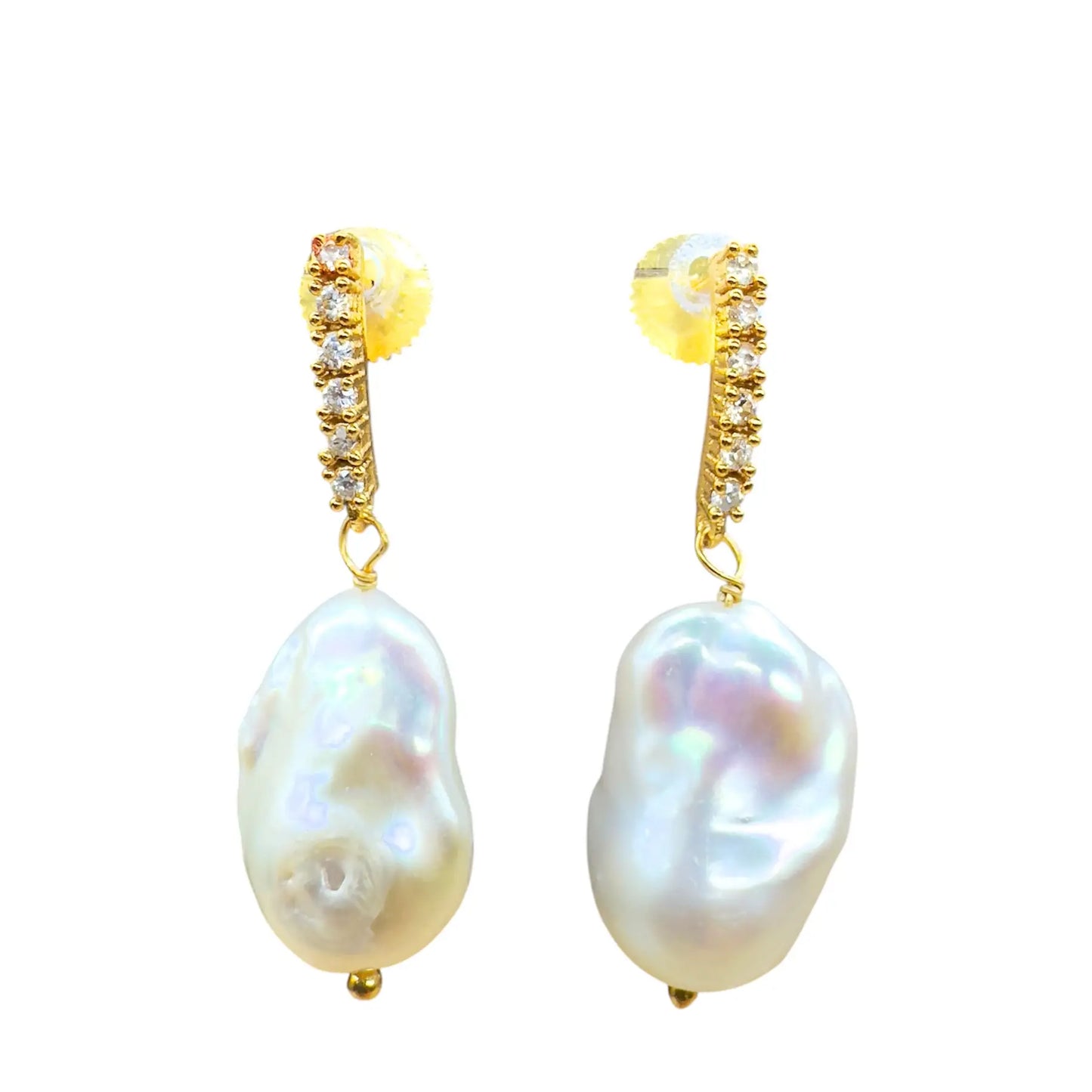 Pendientes Imperial Barroca Shine Perla