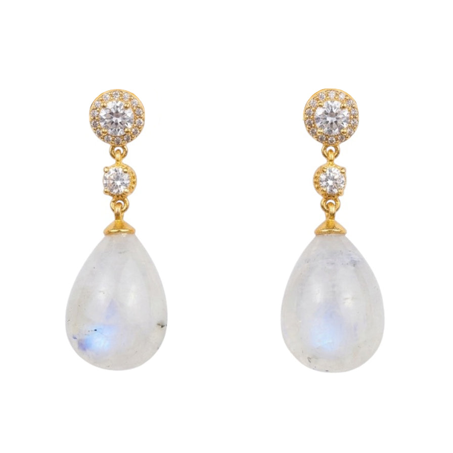 Pendientes Celene Piedra Lunar