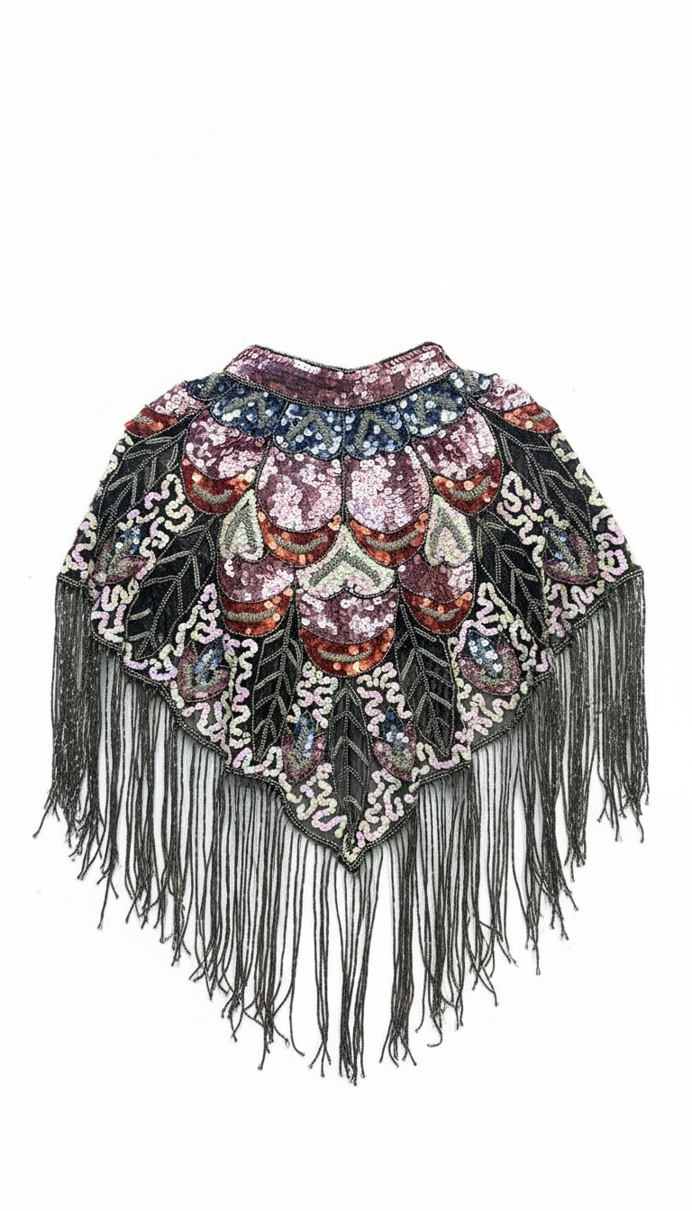 Multi-Tribal Jewel Layer Pink, Blue and Chrome