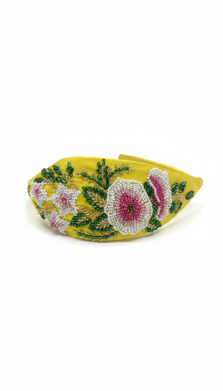 Diadema Miyuki Amarilla, Verde y Rosa