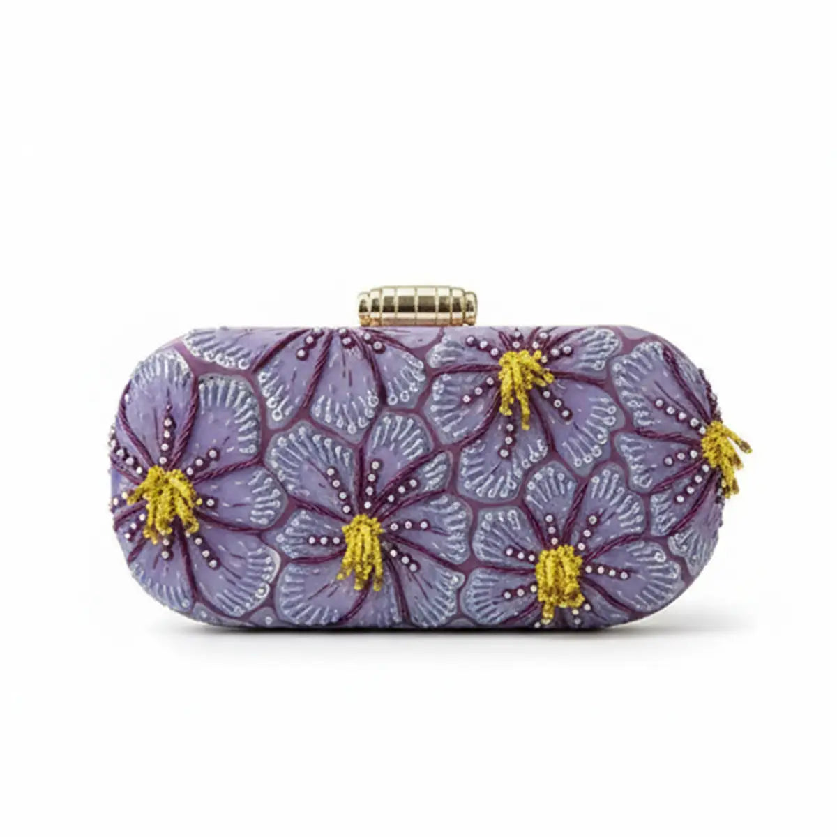 Bolso Ovalado Lennox Amelie Morado y Amarillo