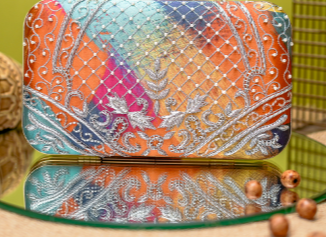 Arcobalero Silver Multicolored Handbag