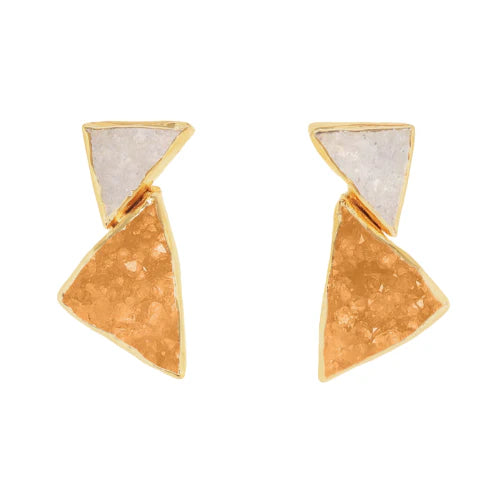 Pendientes Debod Ed. Limitada Blanco y Anaranjado