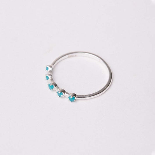 Anillo Larsson Ed. Limitada Turquesa Plata