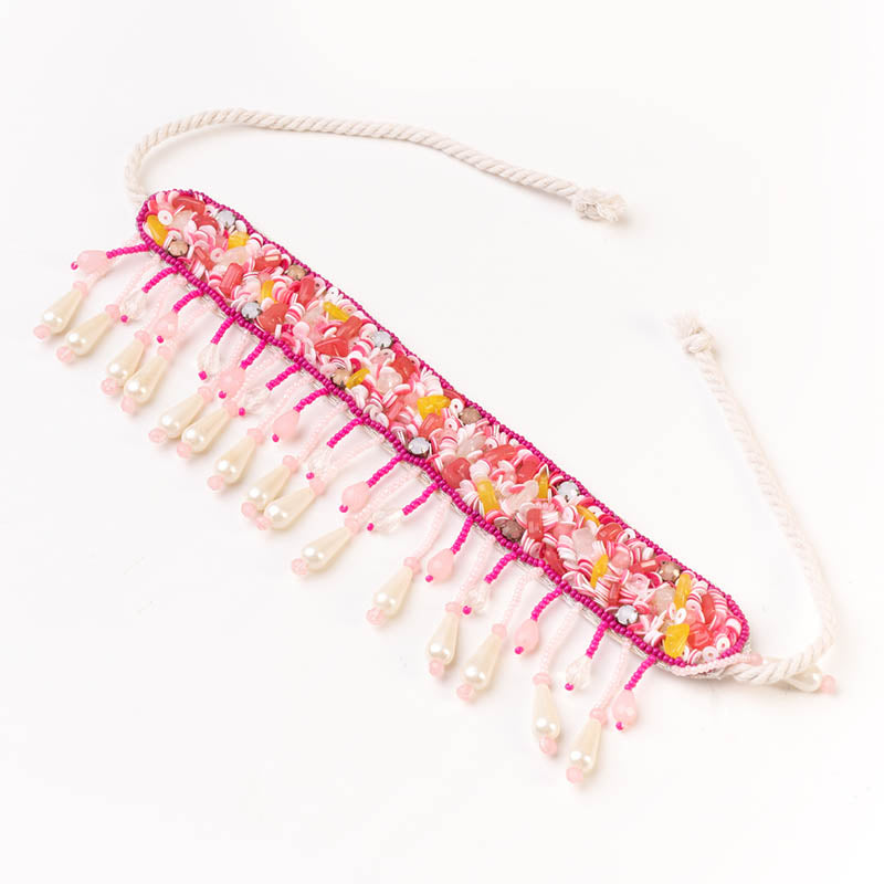 Choker Mix Jarawa Rosa Flecos