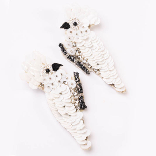 Pendientes Cacatua Blanco