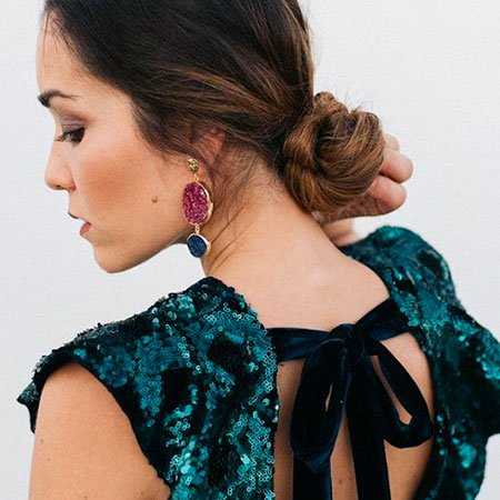 Pendientes Saphiro Fucsia mo y Morado