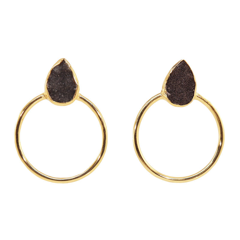 Pendientes Diwa Small Negro