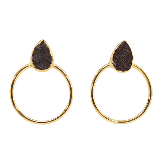 Pendientes Diwa Small Negro