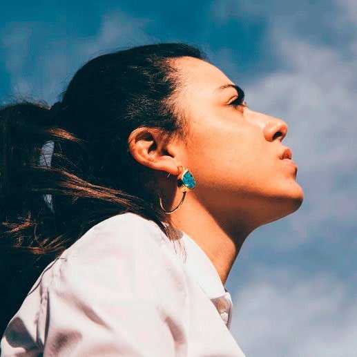 Pendientes Aros Malta Azul turquesa